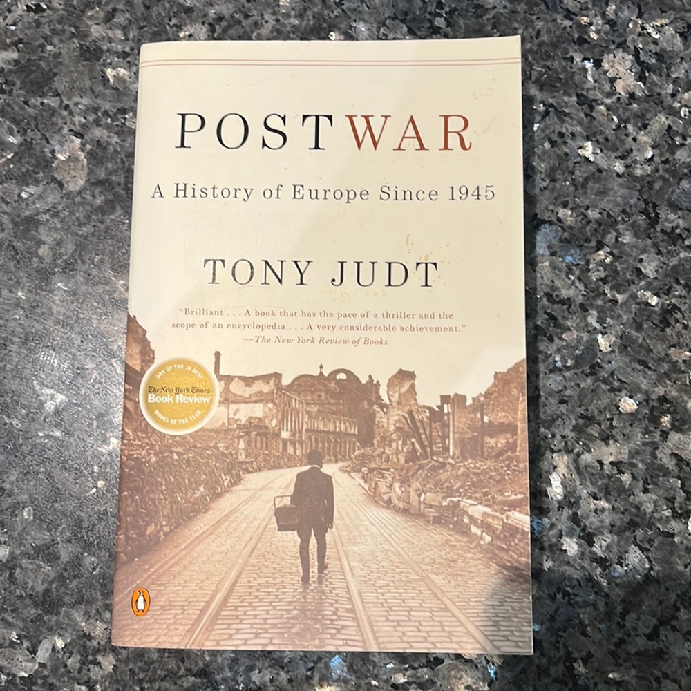 Book Post War A History of Europe since 1945 by Tony Judt